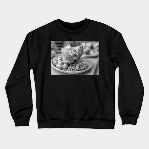 Traditional roast dinner with yorkshire pudding Crewneck Sweatshirt by yackers1